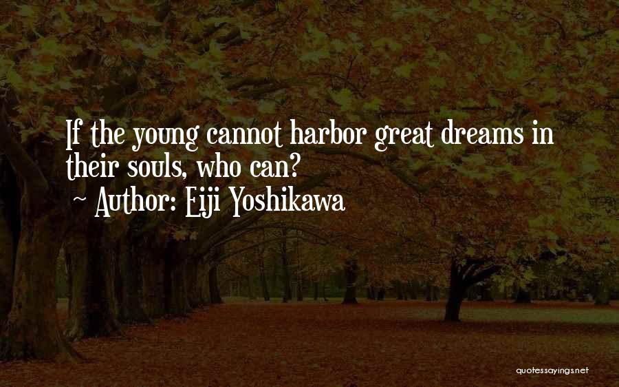 Eiji Yoshikawa Quotes: If The Young Cannot Harbor Great Dreams In Their Souls, Who Can?