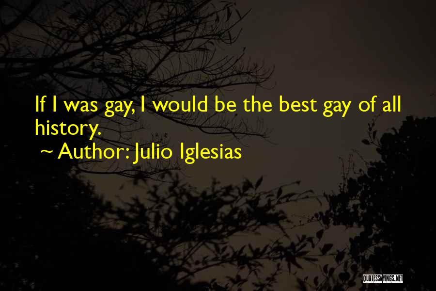 Julio Iglesias Quotes: If I Was Gay, I Would Be The Best Gay Of All History.