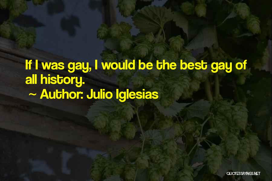 Julio Iglesias Quotes: If I Was Gay, I Would Be The Best Gay Of All History.