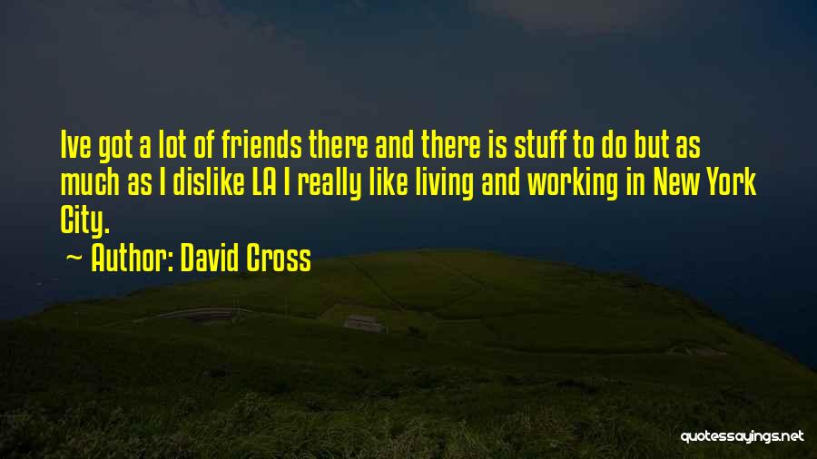 David Cross Quotes: Ive Got A Lot Of Friends There And There Is Stuff To Do But As Much As I Dislike La