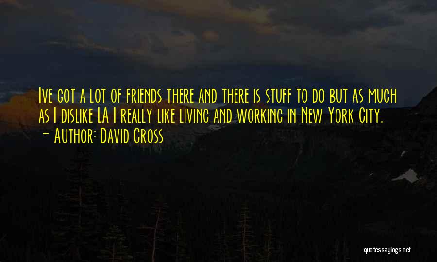 David Cross Quotes: Ive Got A Lot Of Friends There And There Is Stuff To Do But As Much As I Dislike La