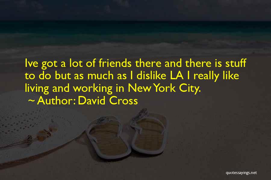 David Cross Quotes: Ive Got A Lot Of Friends There And There Is Stuff To Do But As Much As I Dislike La