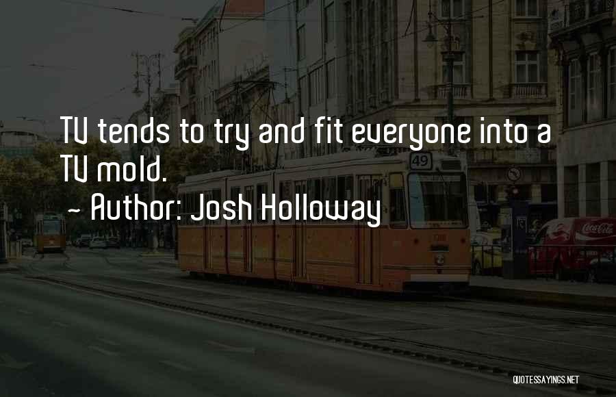 Josh Holloway Quotes: Tv Tends To Try And Fit Everyone Into A Tv Mold.