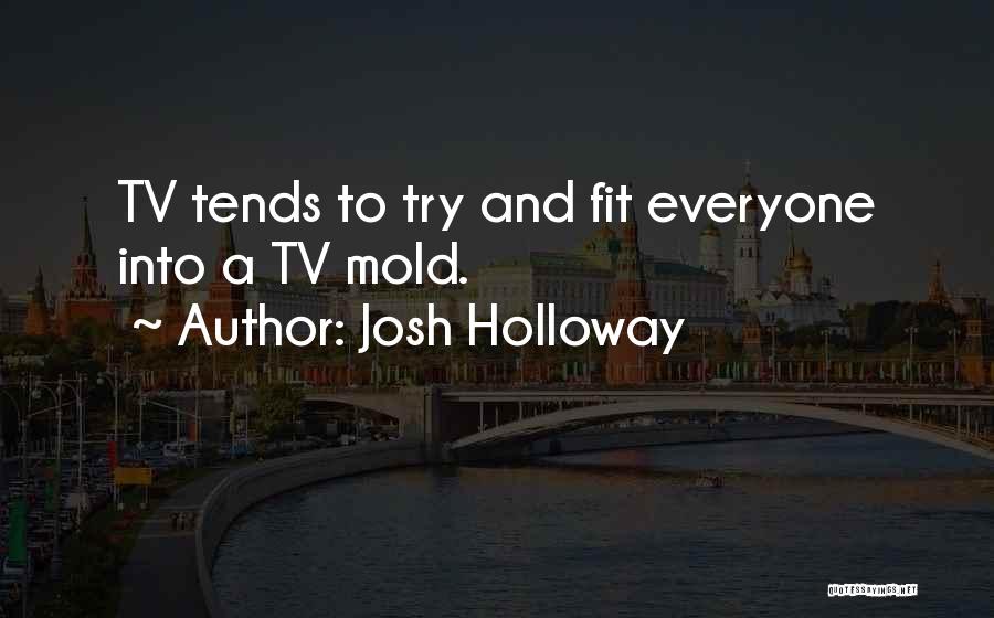 Josh Holloway Quotes: Tv Tends To Try And Fit Everyone Into A Tv Mold.
