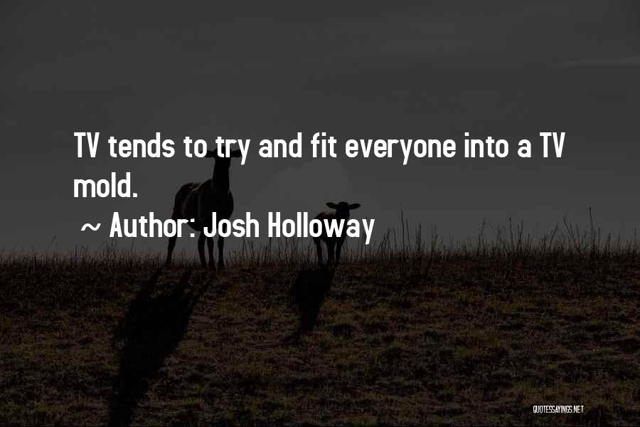 Josh Holloway Quotes: Tv Tends To Try And Fit Everyone Into A Tv Mold.