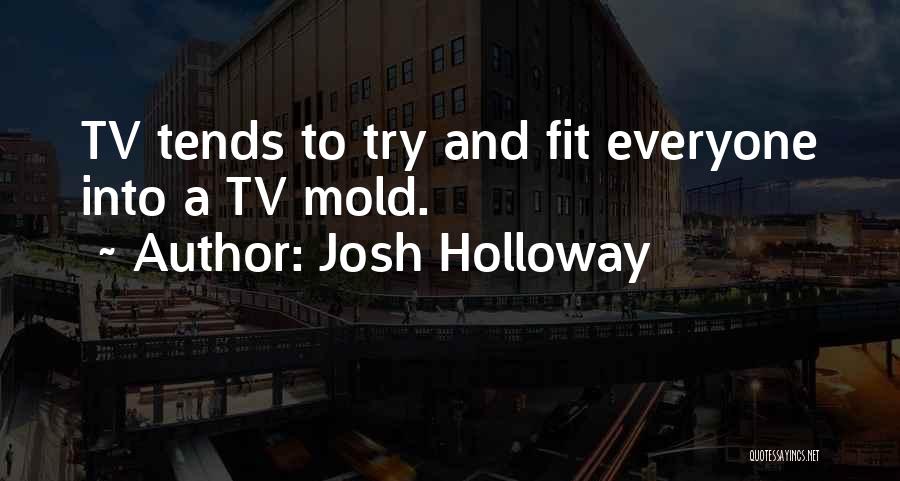 Josh Holloway Quotes: Tv Tends To Try And Fit Everyone Into A Tv Mold.