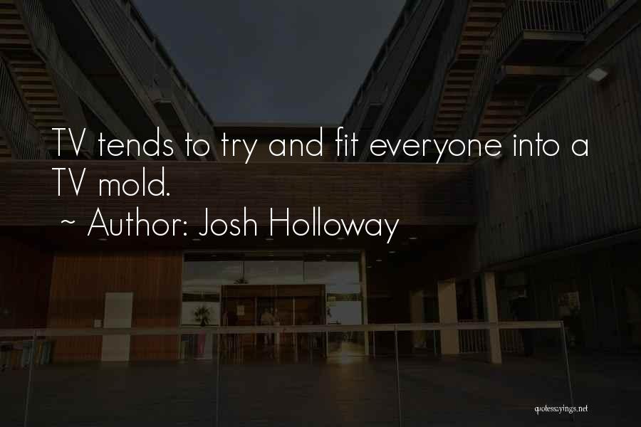 Josh Holloway Quotes: Tv Tends To Try And Fit Everyone Into A Tv Mold.