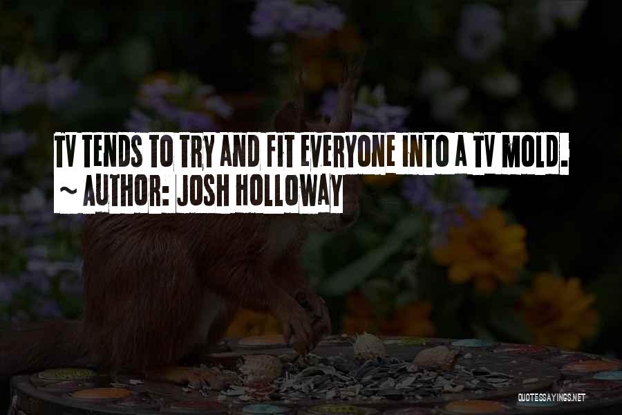 Josh Holloway Quotes: Tv Tends To Try And Fit Everyone Into A Tv Mold.