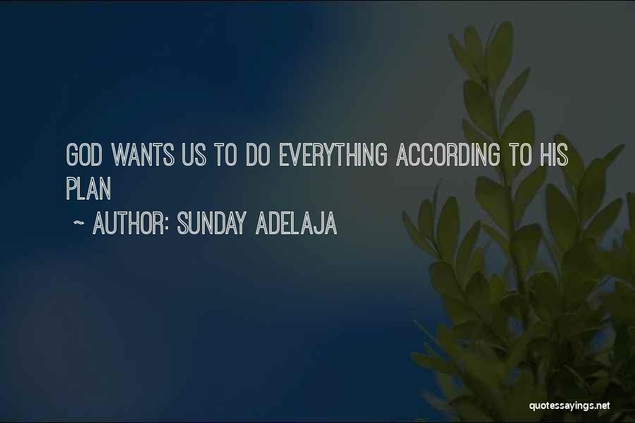 Sunday Adelaja Quotes: God Wants Us To Do Everything According To His Plan