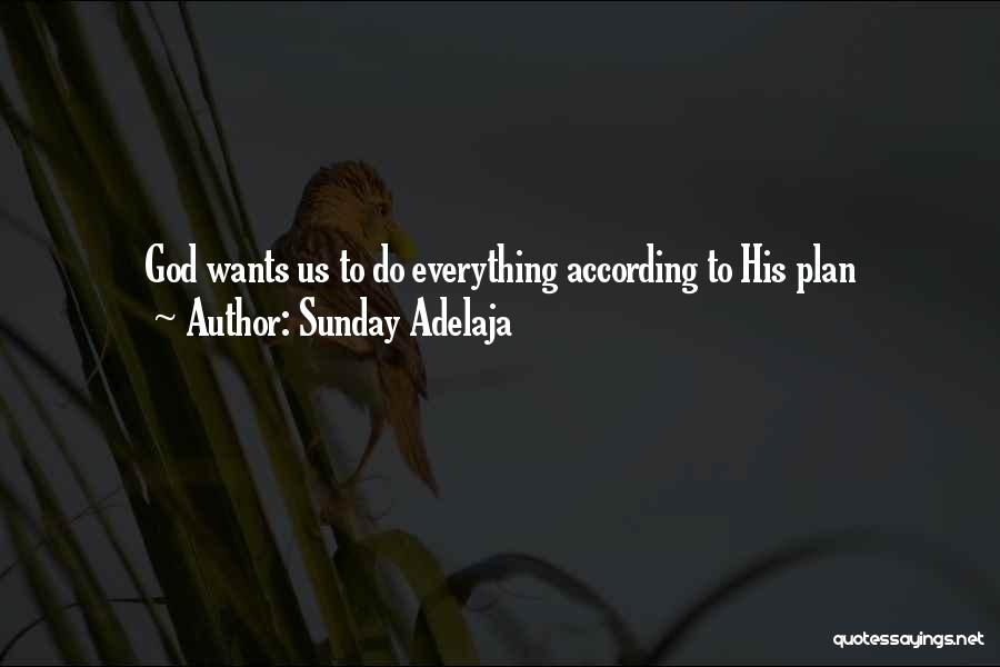 Sunday Adelaja Quotes: God Wants Us To Do Everything According To His Plan