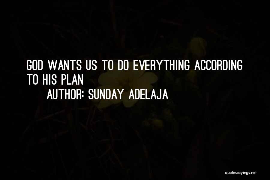 Sunday Adelaja Quotes: God Wants Us To Do Everything According To His Plan