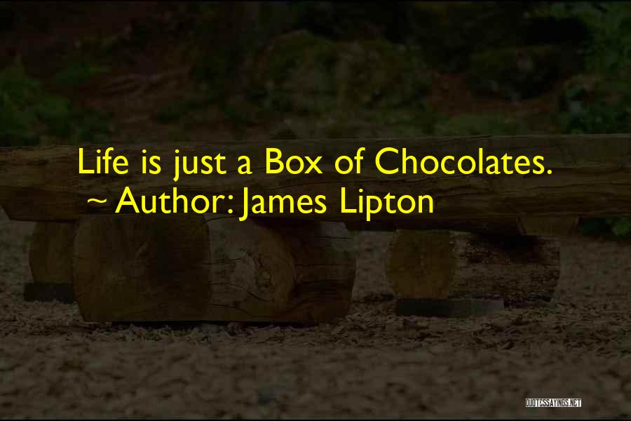James Lipton Quotes: Life Is Just A Box Of Chocolates.