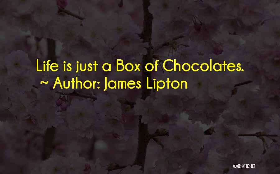 James Lipton Quotes: Life Is Just A Box Of Chocolates.