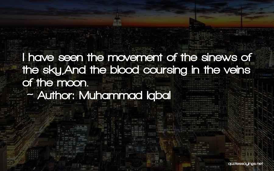 Muhammad Iqbal Quotes: I Have Seen The Movement Of The Sinews Of The Sky,and The Blood Coursing In The Veins Of The Moon.