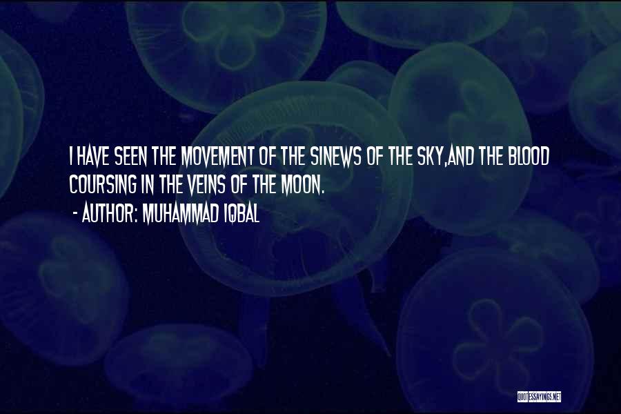 Muhammad Iqbal Quotes: I Have Seen The Movement Of The Sinews Of The Sky,and The Blood Coursing In The Veins Of The Moon.