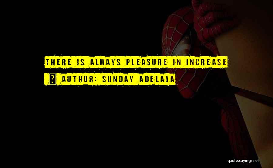 Sunday Adelaja Quotes: There Is Always Pleasure In Increase