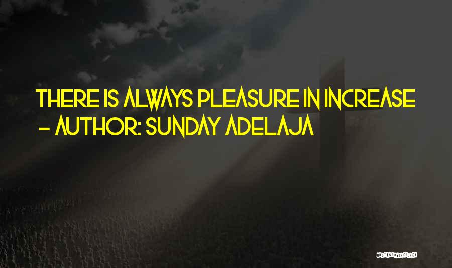 Sunday Adelaja Quotes: There Is Always Pleasure In Increase