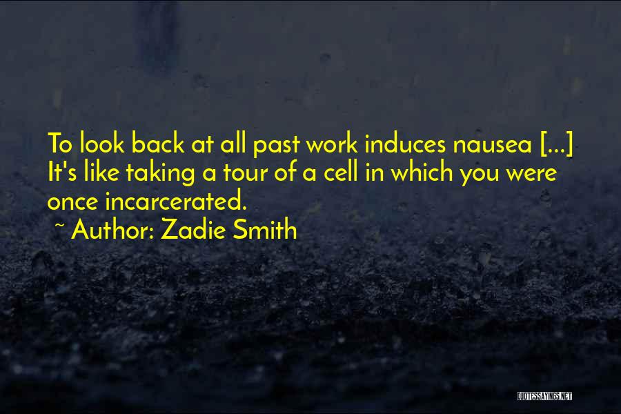 Zadie Smith Quotes: To Look Back At All Past Work Induces Nausea [...] It's Like Taking A Tour Of A Cell In Which