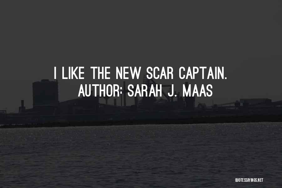 Sarah J. Maas Quotes: I Like The New Scar Captain.