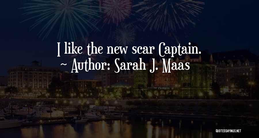 Sarah J. Maas Quotes: I Like The New Scar Captain.