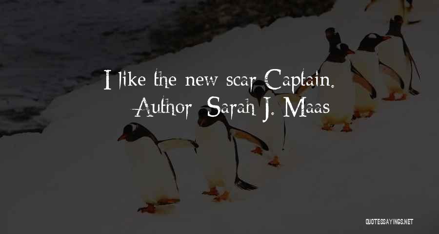 Sarah J. Maas Quotes: I Like The New Scar Captain.