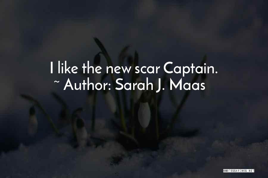 Sarah J. Maas Quotes: I Like The New Scar Captain.
