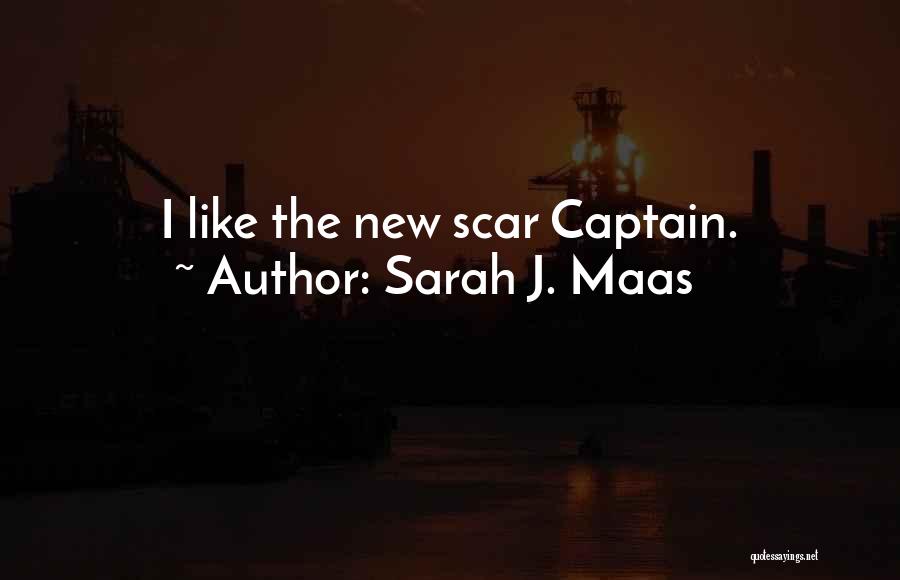 Sarah J. Maas Quotes: I Like The New Scar Captain.
