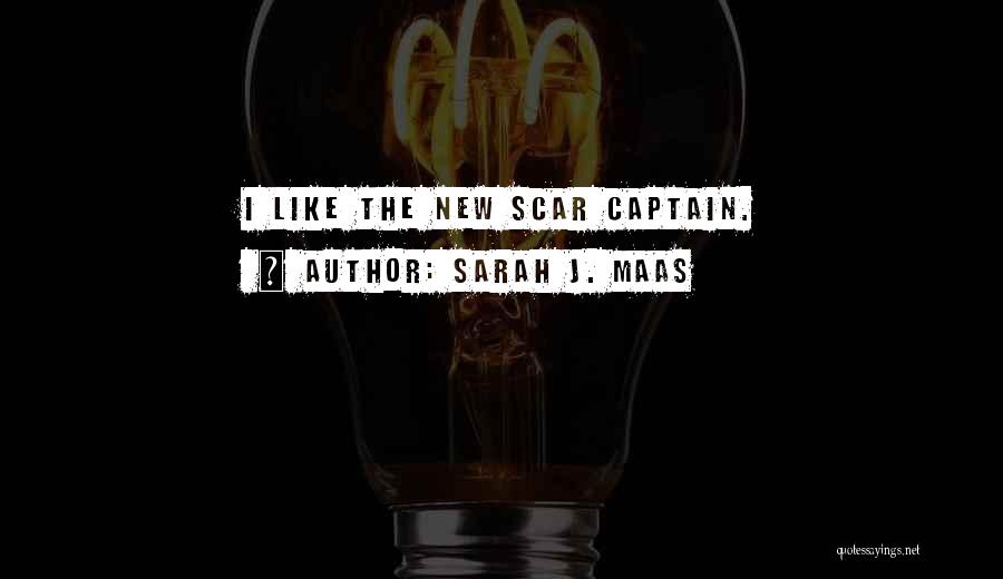 Sarah J. Maas Quotes: I Like The New Scar Captain.