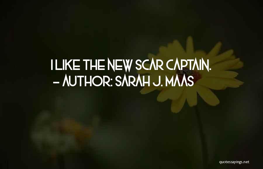 Sarah J. Maas Quotes: I Like The New Scar Captain.