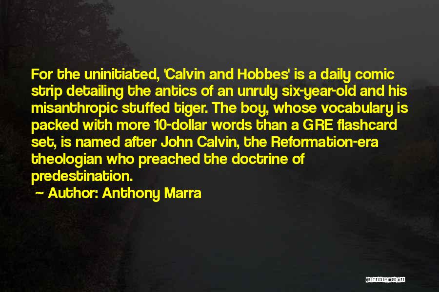 Anthony Marra Quotes: For The Uninitiated, 'calvin And Hobbes' Is A Daily Comic Strip Detailing The Antics Of An Unruly Six-year-old And His