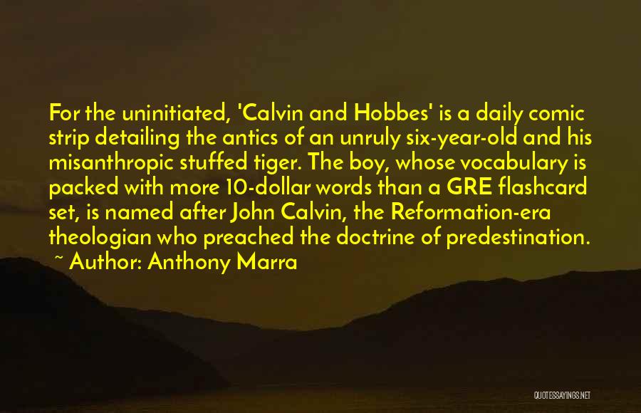 Anthony Marra Quotes: For The Uninitiated, 'calvin And Hobbes' Is A Daily Comic Strip Detailing The Antics Of An Unruly Six-year-old And His