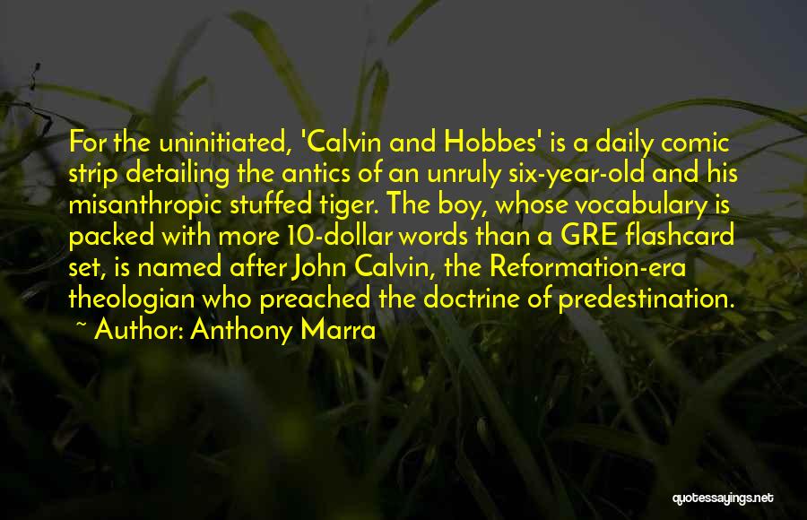 Anthony Marra Quotes: For The Uninitiated, 'calvin And Hobbes' Is A Daily Comic Strip Detailing The Antics Of An Unruly Six-year-old And His