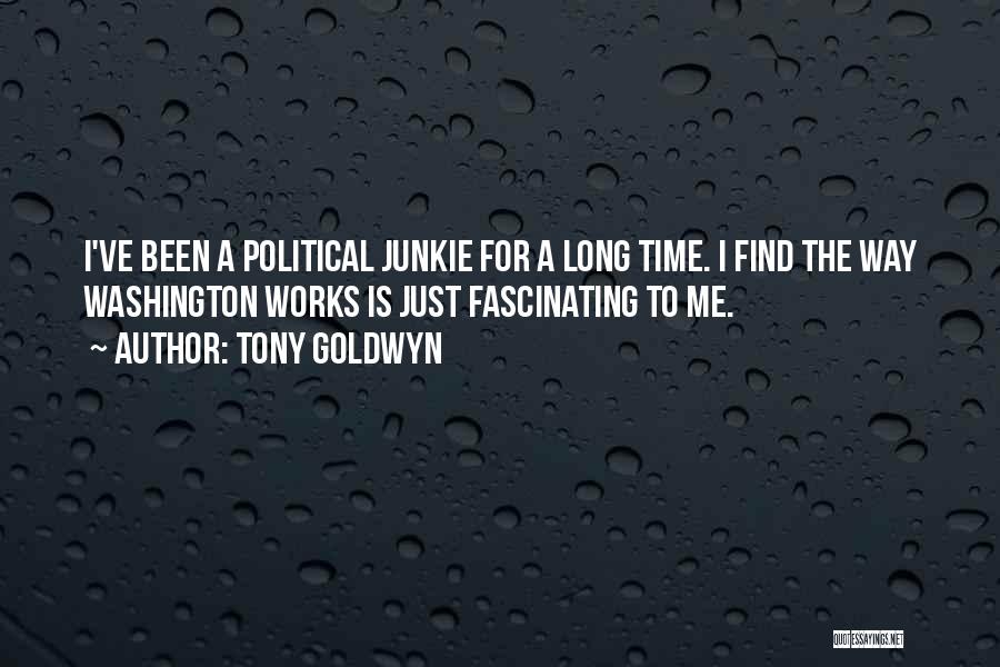 Tony Goldwyn Quotes: I've Been A Political Junkie For A Long Time. I Find The Way Washington Works Is Just Fascinating To Me.