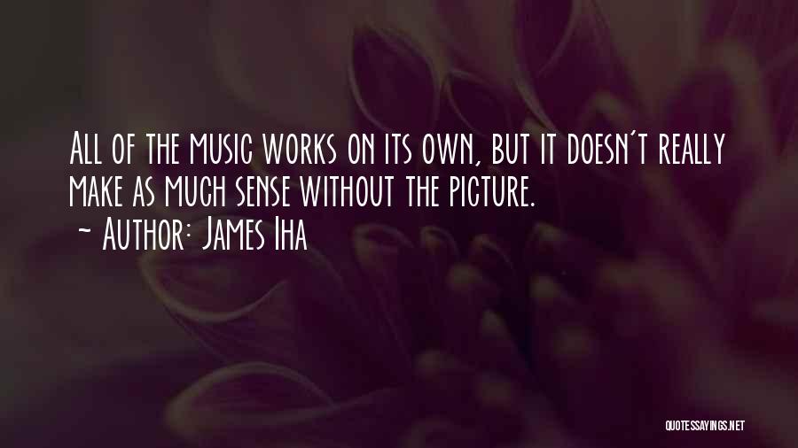 James Iha Quotes: All Of The Music Works On Its Own, But It Doesn't Really Make As Much Sense Without The Picture.