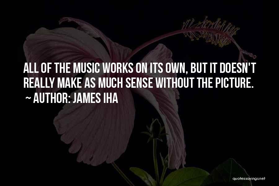 James Iha Quotes: All Of The Music Works On Its Own, But It Doesn't Really Make As Much Sense Without The Picture.
