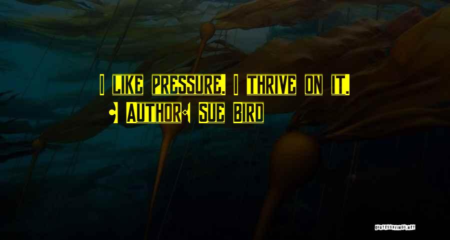 Sue Bird Quotes: I Like Pressure. I Thrive On It.