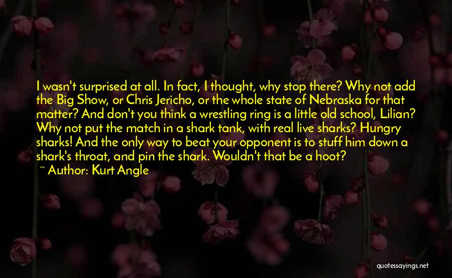 Kurt Angle Quotes: I Wasn't Surprised At All. In Fact, I Thought, Why Stop There? Why Not Add The Big Show, Or Chris