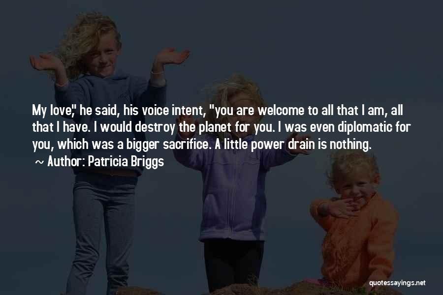 Patricia Briggs Quotes: My Love, He Said, His Voice Intent, You Are Welcome To All That I Am, All That I Have. I