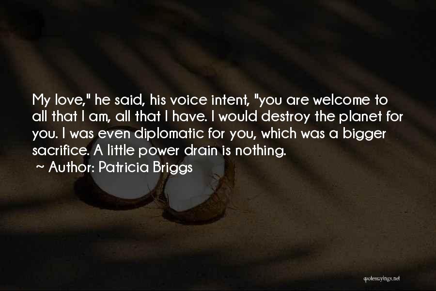 Patricia Briggs Quotes: My Love, He Said, His Voice Intent, You Are Welcome To All That I Am, All That I Have. I
