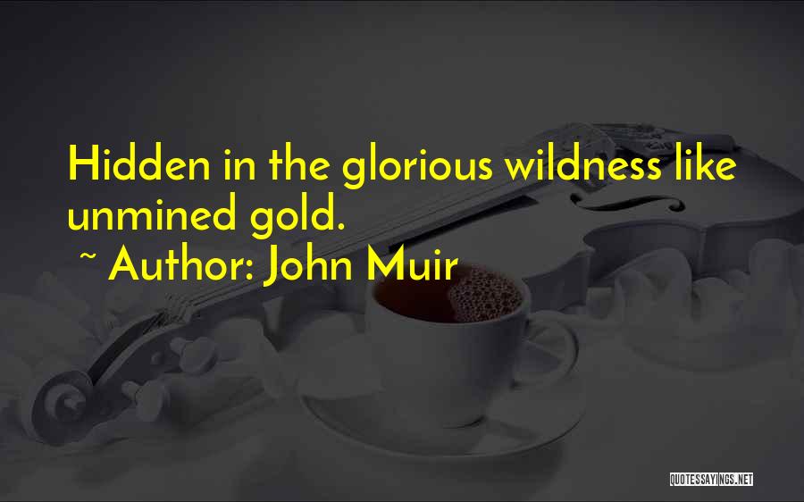 John Muir Quotes: Hidden In The Glorious Wildness Like Unmined Gold.