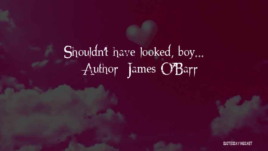 James O'Barr Quotes: Shouldn't Have Looked, Boy...