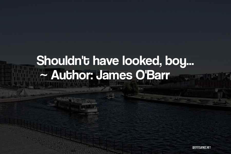 James O'Barr Quotes: Shouldn't Have Looked, Boy...