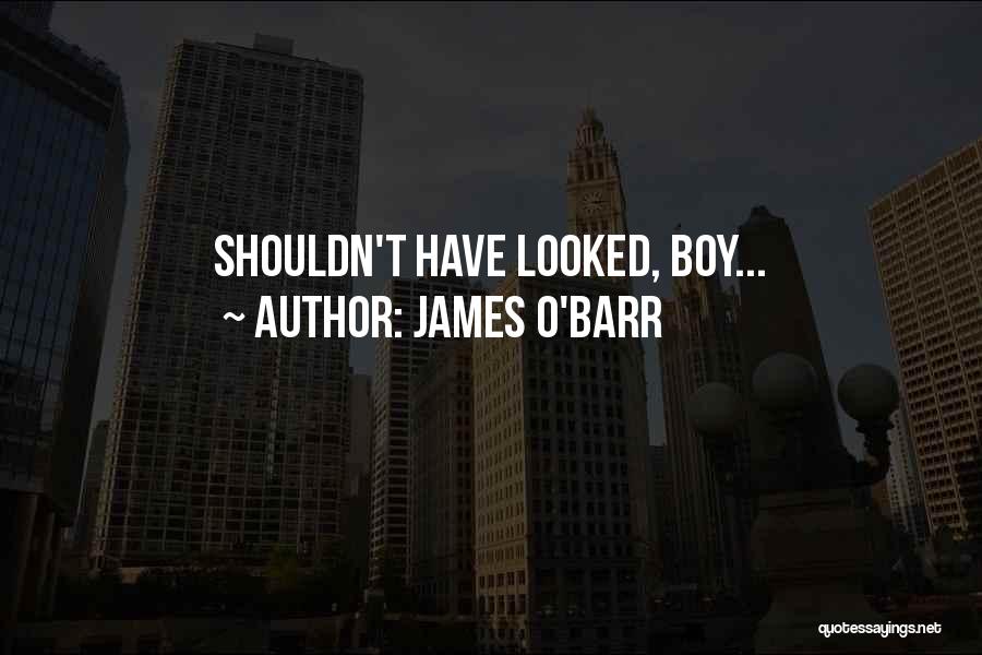 James O'Barr Quotes: Shouldn't Have Looked, Boy...