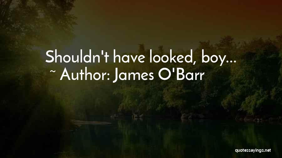 James O'Barr Quotes: Shouldn't Have Looked, Boy...