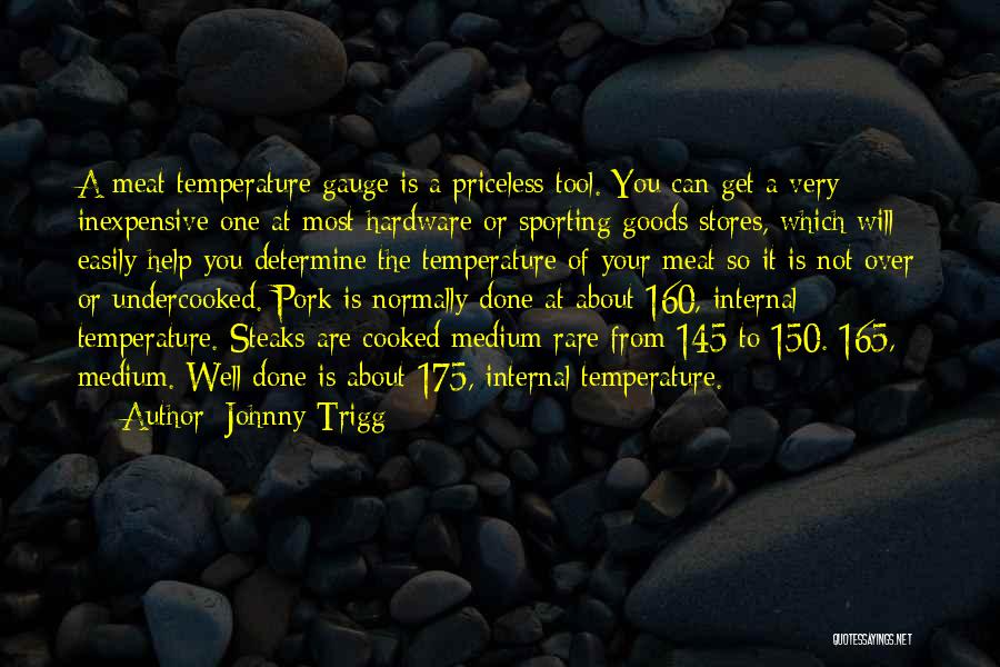 Johnny Trigg Quotes: A Meat Temperature Gauge Is A Priceless Tool. You Can Get A Very Inexpensive One At Most Hardware Or Sporting