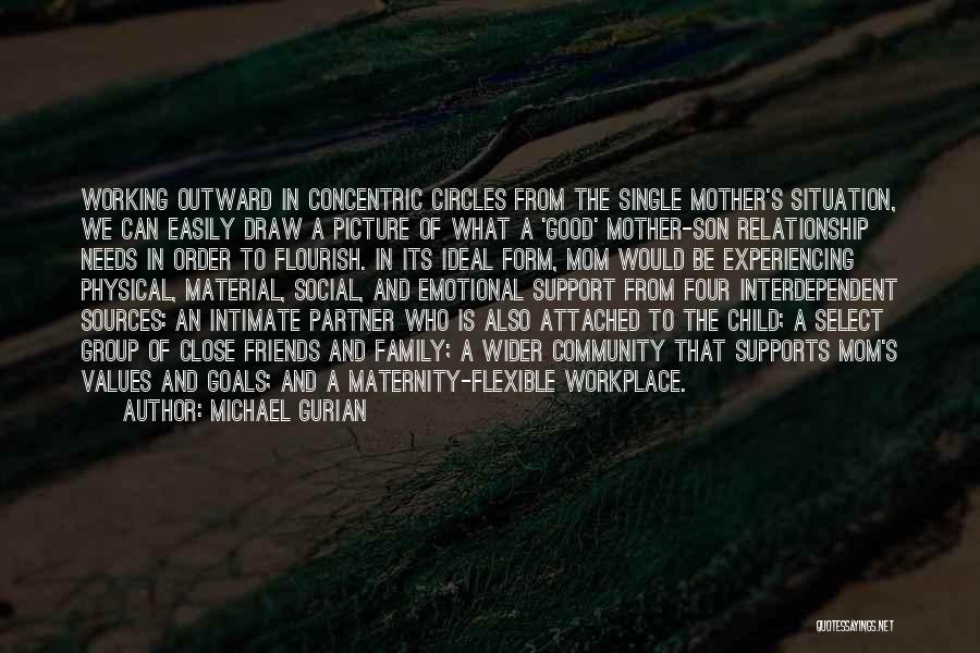 Michael Gurian Quotes: Working Outward In Concentric Circles From The Single Mother's Situation, We Can Easily Draw A Picture Of What A 'good'