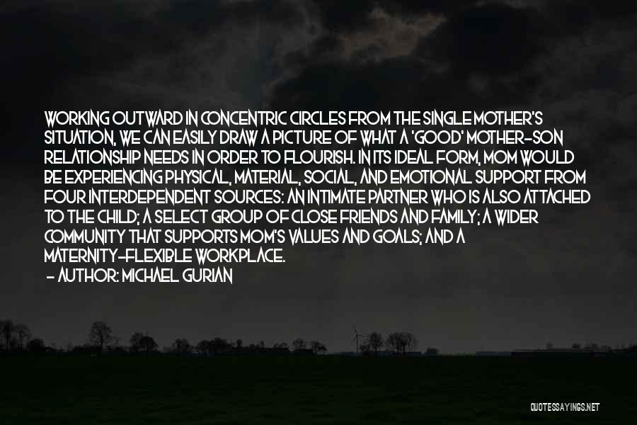 Michael Gurian Quotes: Working Outward In Concentric Circles From The Single Mother's Situation, We Can Easily Draw A Picture Of What A 'good'