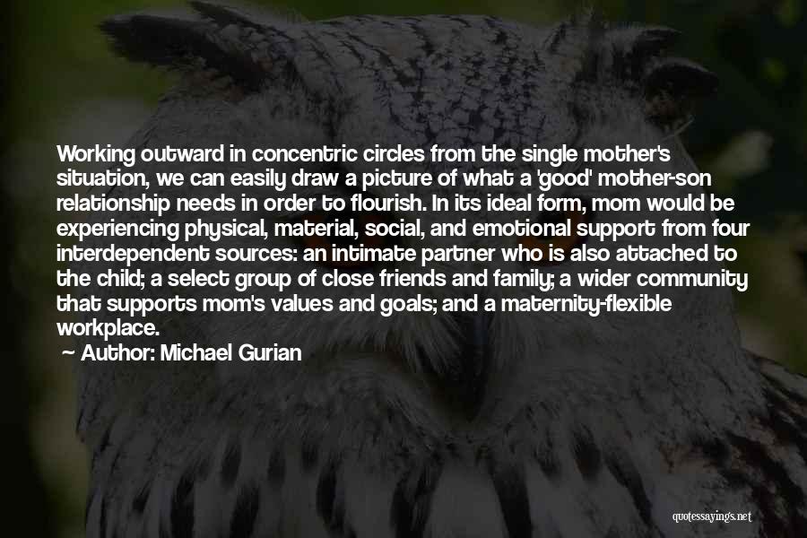 Michael Gurian Quotes: Working Outward In Concentric Circles From The Single Mother's Situation, We Can Easily Draw A Picture Of What A 'good'