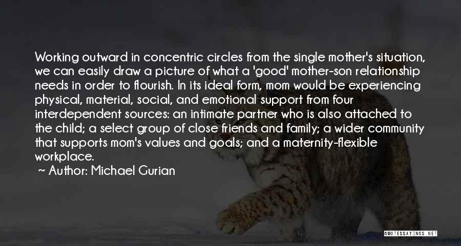 Michael Gurian Quotes: Working Outward In Concentric Circles From The Single Mother's Situation, We Can Easily Draw A Picture Of What A 'good'