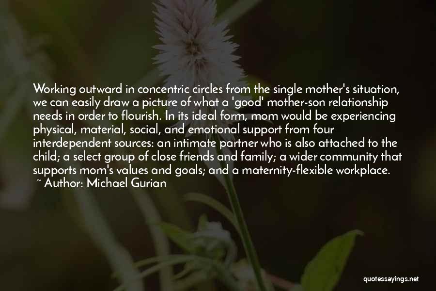 Michael Gurian Quotes: Working Outward In Concentric Circles From The Single Mother's Situation, We Can Easily Draw A Picture Of What A 'good'